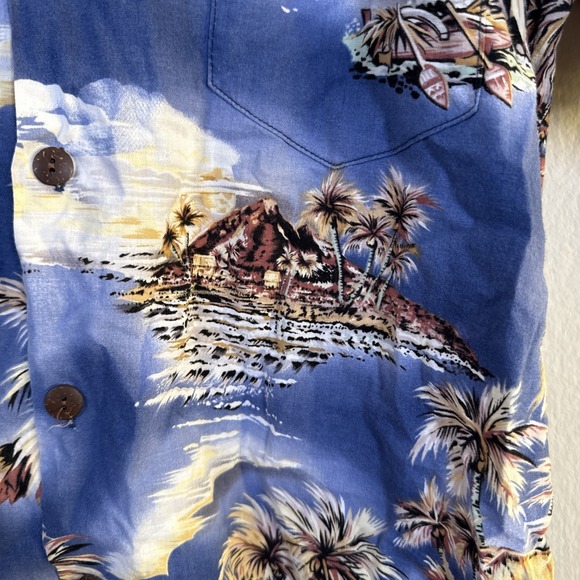 Vintage Hilo Hattie Vneck Button Down Hawaiian Original Womans Blouse Size Mediu - Picture 6 of 11